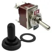 15A 250VAC Double Pole DPST Momentary Off (On) Flash Toggle Switch Flick Switch