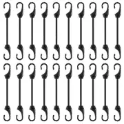 20 Pcs 4 Inch Mini Bungee Cords with Hooks Elastic Rubber Cord for Securing