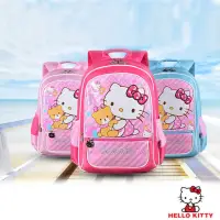 在飛比找momo購物網優惠-【HELLO KITTY】凱蒂貓立體護脊書包 共3色(平輸品