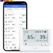Ws1Pro Wifi Temperature & Humidity Monitor, No Subscription Fee, 7 * 24 Monitor