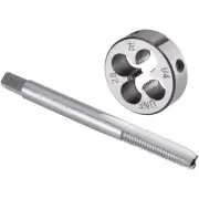 1/4"-28 UNF Tap and Die Set Left Hand, 1/4 x 28 UNF Machine Thread Tap and Ro...