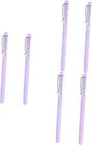 Healvian 6 Pcs Nail Art Tool Set 5-in-1 Manicure Kit Dotting Pen Rhinestones Picker for Women Men
