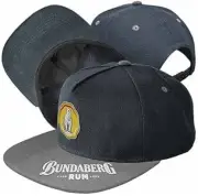 Bundy Bundaberg Rum Embroidered Flat Peak Hat Cap Christmas in July Sale