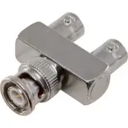 PA6034 BNC Plug To 2X BNC Sockets Adapter Y Shape BNC Y Adaptor &Ndash; 1 Male