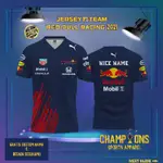 JERSEY F1 REDBULL RACING TEAM 2021 由 DRYFIT 製成全印刷免費定制成人和兒童名稱