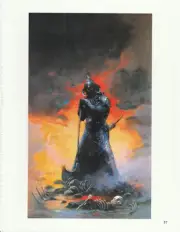 1996 full Color Plate "Death Dealer 2 (Revised)" Frazetta Fantastic GGA Print