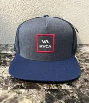 RVCA Men's All The Way Trucker Snapback Hat OSFM Gray/Black/White BNWT