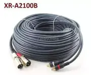 100ft 2-XLR 3C Male to 2-RCA Male Stereo Audio Cable, CablesOnline XR-A2100B