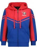 Knights Nrl Youth Fleece Zip Jacket, Blue, Size 12