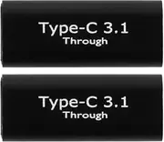 2-Pack USB C 3.1 Female OTG Type-C Female to Female Adapter USB-C 3.1 Expansion Port 10Gbps Charging and Sync