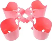 4pcs Pool Cup Holder Drink Holder Plastic Beverage Rack Pool Side Cup Holder Cup Holders for Ground Pool Accessories Cup Holders for Above Ground -usable