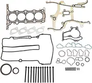 X AUTOHAUX Timing Cover Gasket Kit Cylinder Head Gasket Bolts Set No.HS54898 for Buick Encore 1.4L 2013-2016 1 Set Long-Lasting Sealing Engine Car