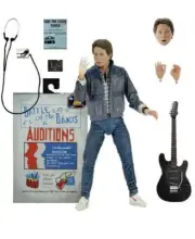 NECA Movie Back To The Future Part II Marty Mcfly Guitar Action Figure Ultimate