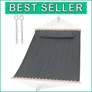 Two-Person Portable Hammock with Adjustable Chains & Weather-Resistant Fabric