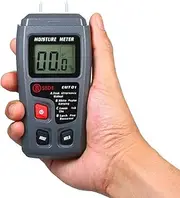 Wood Moisture Test Moisture Meter, 4 Modes, Portable Hygrometer, Pin Type Timber Humidity Instrument, Handheld Water Leak Detector LCD Display