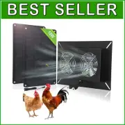 Solar Powered Ventilation Fan - 20W, Quiet & Waterproof for Indoor/Outdoor Use
