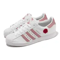在飛比找ETMall東森購物網優惠-adidas 休閒鞋 Superstar 白 粉紅 男鞋 女