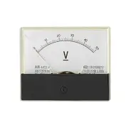 Uxcell 0-50V DC DC Ammeter DC Panel Meter Analog Voltmeter New Gauge White Black