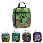 Minecraft Lunch Bag Student Insulated Bag School Snack Picnic Bag