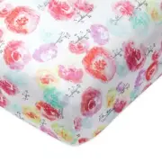 HonestBaby Fitted Crib Sheets Fits Standard Mattress Bassinet, Mini Prints 10...