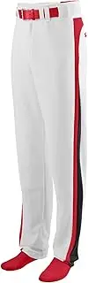 [Augusta Sportswear] AG1477 AG MEN SLIDER BB/SFTBLL PANT WHITE/ RED/ BLK 3XL