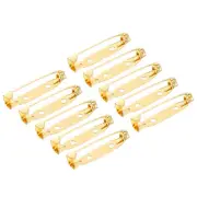 150Pcs Safety Bar Pins 30mm Brooch Clasp Pin Backs for ID Badges, Rose Gold