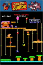 Donkey Kong Jr Authentic Arcade Marquee 24x36 Nintendo Video Game Giclee Poster