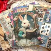 Alice in Wonderland Themed A5 Craft Papers Junk Journals Cardmaking Scrapbooking