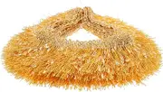 DOITOOL Curtain Trim Fringe Yarn Polyester Red Flag Lace Fabric Trim Embellishments for DIY Decor