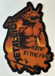Metallica JUMP IN THE FIRE Licensed Woven OVERSIZED Patch Sew On Thrash Metal
