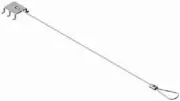 25" Power Tool Security Anti-Theft Tamper Proof Pegboard Cables 6001-547 - 10 Pk