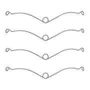 4 Pcs S99140208 Grille Springs Clips Fit compatible with Fans,Bathroom Ceiling Fan,Light Unit,Grille Springs Re As Shown