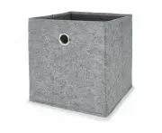 Collapsible Storage Cube, Grey - Anko