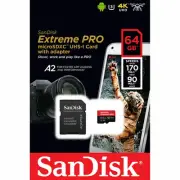 SanDisk 64GB Extreme Pro Micro SD SDHC SDXC Class 10 Memory Card 170MBs Mobile E