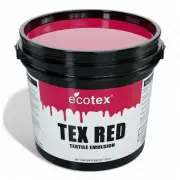 EcoPrint Pure Photopolymer Silk Screen Emulsion - Tex-Red Quart (32oz.) - Pre-Se