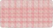 Plaid Peach White Toddler Bed Sheet Travel Washable Cot Sheet for Kid Travel Bed for Children Sofa Bed 50'' x 25'' (Sheet,Bed Not Included)