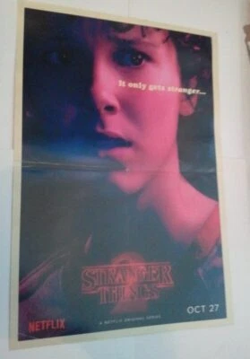 Stranger Things Promo Poster Netflix It Only Gets Stranger Millie Bobby Brown