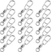 TOYANDONA 30Pcs Ball Bearing Swivels Compact Fishing Accessory for Various Methods Tiny Fishing Clips for Smooth Lure Movement Durable Connectors