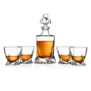 Nutrichef Home Bar Whiskey Decanter -Whiskey Glass Decanter Aerator Set, Elegant