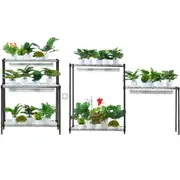 DIY Plant Stand with Grow Lights 6 Tiers 192W 70.9" Tall Plant Grow Shelf