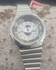 Dalil NOS swiss made moslems watch automatic 1970s prayer compass unworn