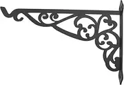 Outdoor Hanging Bracket, Wall Hooks for Hanging Plant Stands, Black Metal Hook for Hanging Flower Baskets