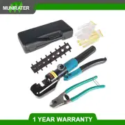 Hydraulic Crimper 6 MT W/9 Dies Crimping Tool Wire Battery Cable Lug Terminal