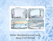 Junk Journal Supplies Winter Wonderland Collage Sheet Scrapbooks Card Making
