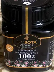 Biosota Organics Australian Manuka Honey 100+ MGO - 8.8 Ounce Jar BRAND NEW