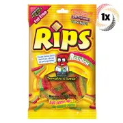 1x Bag Rips Rainbow Flavored Bite Size Licorice Pieces Fat Free Candy | 4oz