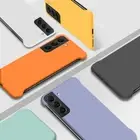 Frameless For Samsung S23 FE S25 S22 S24 Ultra Thin Hard Case Shockproof Cover