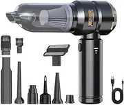 Car Vacuum Car Vacuum Cleaner High Power Portable Handheld Wireless Brushless Motor Cleaning Machine Powerful Air Duster Portable Cleaning Machine(Black)