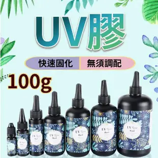 【威富登】台灣現貨 UV膠 100g UV膠水 水晶滴膠 固化膠 紫外線固化 UV硬膠 低氣味 紫外線膠(UV膠水)