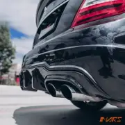 FloKraft Carbon Rear Bumper Diffuser Bodykit for Mercedes AMG C63 W204 C204 1-14